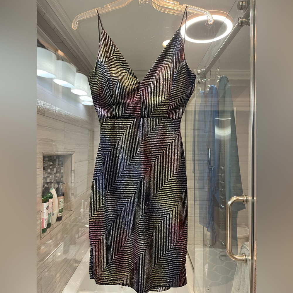 New Guess Shimmer Mini Party dress